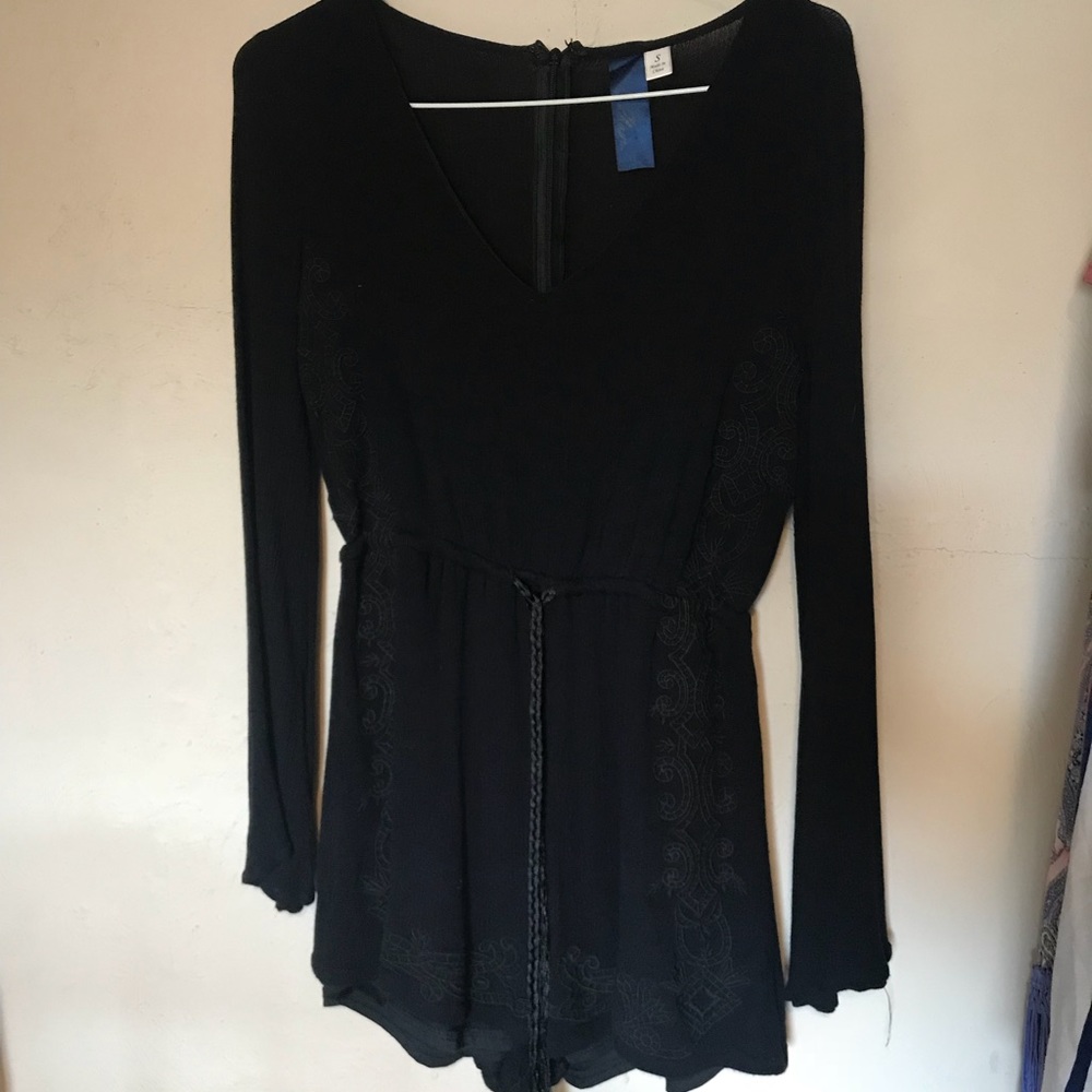 Long Sleeve black romper